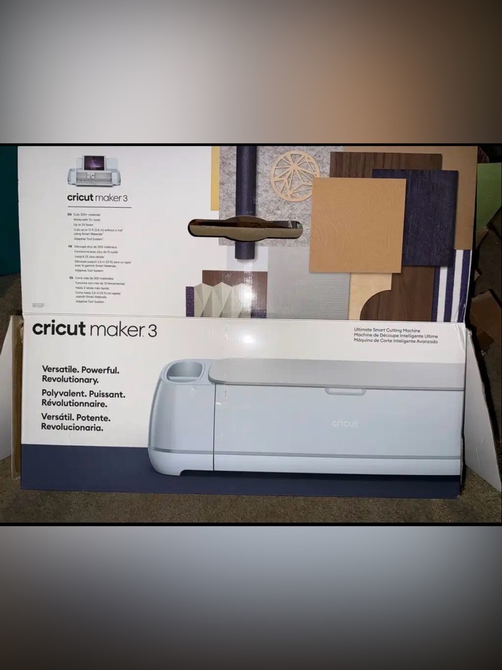 Cricut maker 3 and Cricut EasyPress 2 with extra items